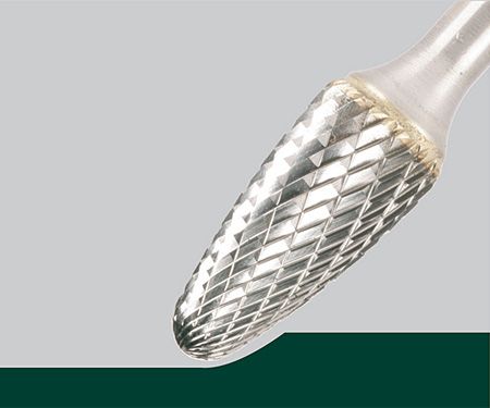 Твердосплавна фреза 12,7x25x70 мм конічна вигнута (із заДискленим кінчиком / F-форма)