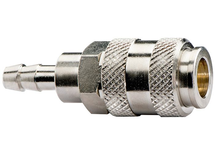 Швидкорознімні з'єднання UNI 6 мм, зі штуцером "ялинка"