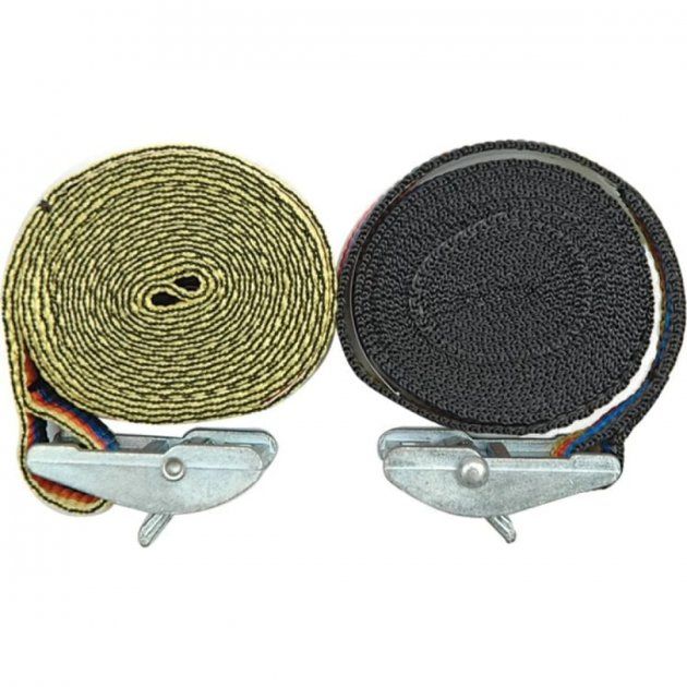 Ремінь для кріплення багажу VOREL, зажим, фіксатор, 25мм х 250см 2шт.