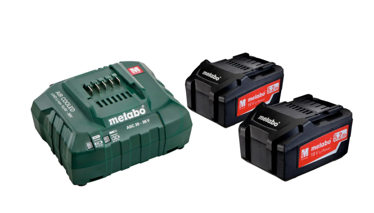 Акумуляторний набір 2 x 5.2 Аг, 1 x зарядний пристрій ASC 55