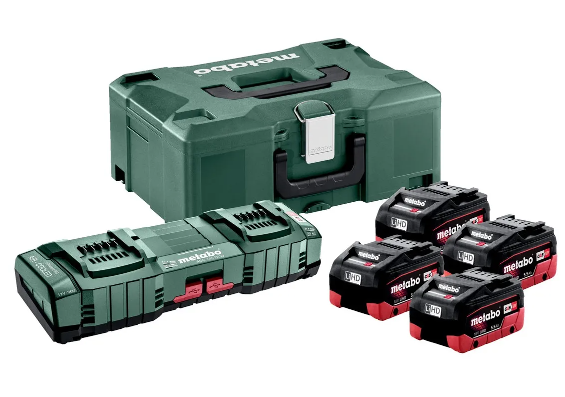 Акумуляторний набір 4 x 5.5 Ah LiHD + ASC 145 DUO + ML