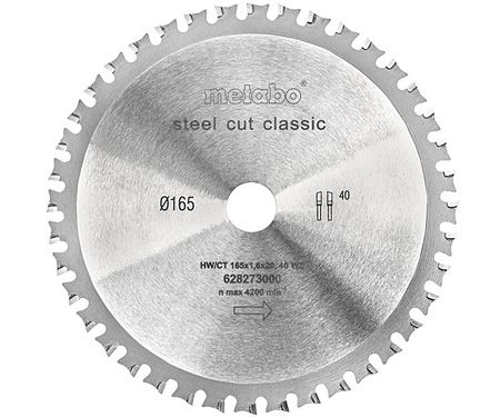 Диск для різки сталі Classic 165x20 Z40 FZFA/FZFA 4°