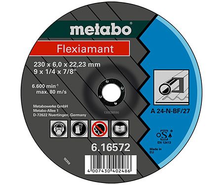 Зачисний Диск 125x6,0x22,2 мм, Flexiamant super (Premium), для нержавіючої сталі, A 36-O