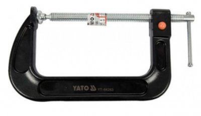 Струбцина з гвинтовим затискачем YATO, тип "С", швидкий затиск, 50х100мм