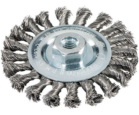Кругла щітка заплетена 100 мм M14
