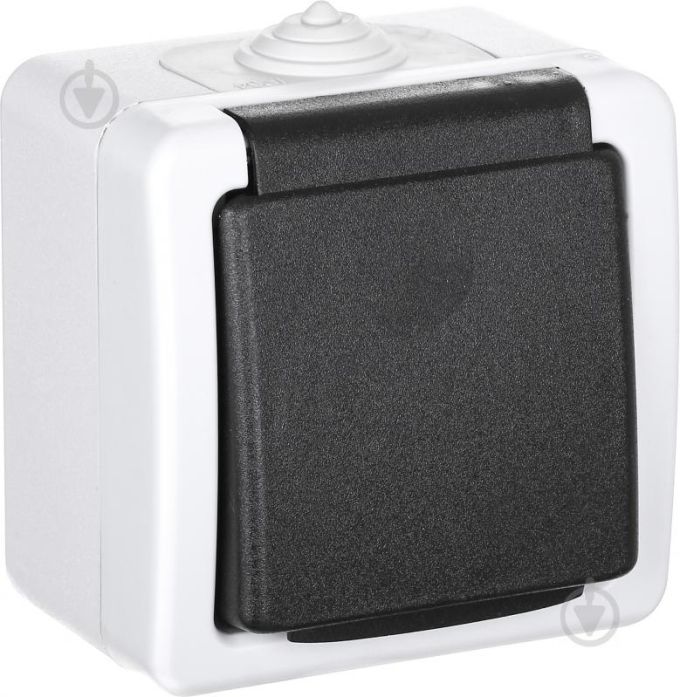 Розетка з заземленням та  вологозахистом Титан IP54