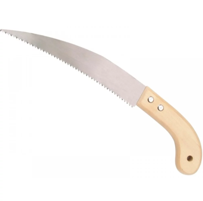 Ножівка садова VOREL з дерев'яною ручкою, L=250мм