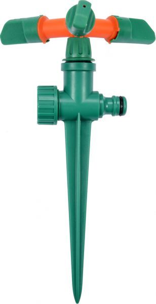 Ороситель вращающийся 3-сторонний FLO на колу, к шлангу 1/2", ABS-пластик