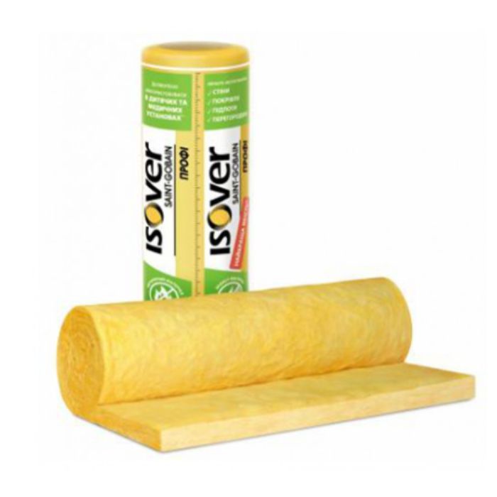 Мінераловатний утеплювач Профі 50 мм, 1,22*5,0 м, 0,61 м3/6.1 м2 (36 шт) (пал.в2,5/ш1,1/д1,2)