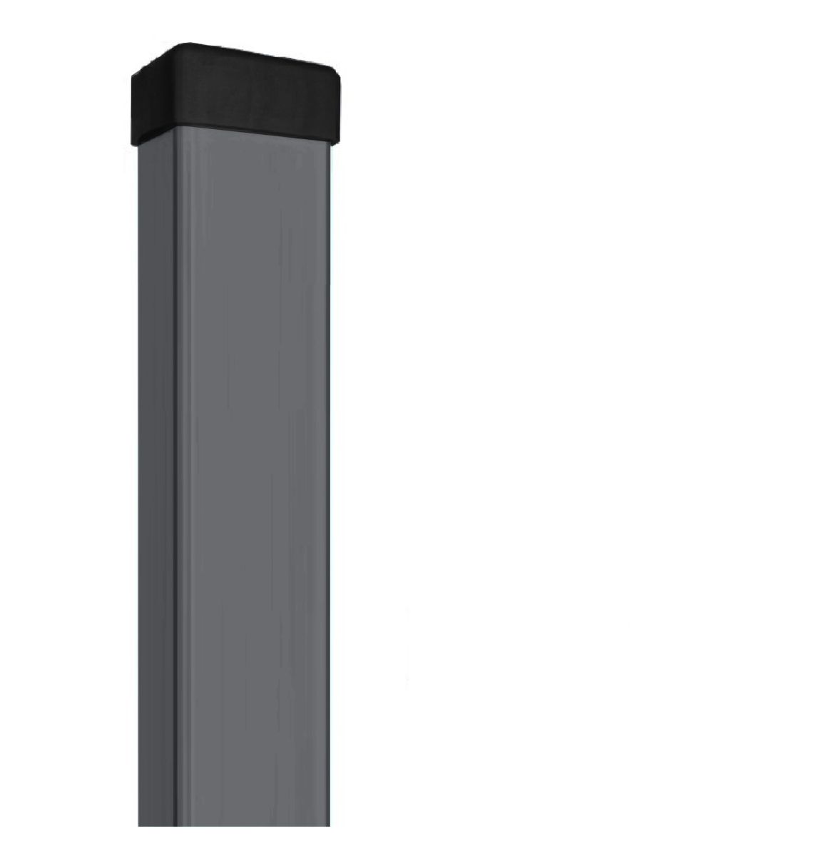 Стовпчик 60х40 L 2,2 м, Oц.+RAL 7016 (Сірий) з різьбою