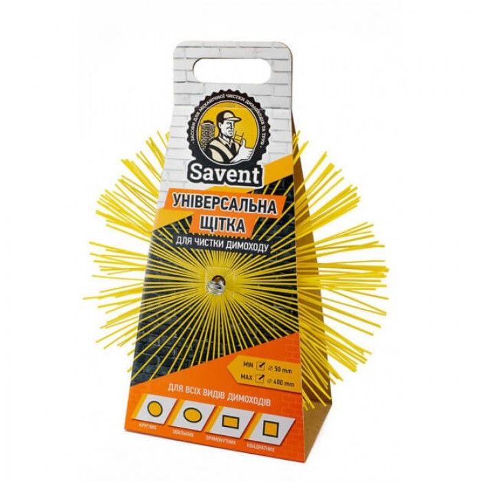 Щетка универсальная пластиковая для чистки дымохода «Savent», 400мм
