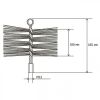 Щетка металлическая для чистки дымохода «Savent», 100мм
