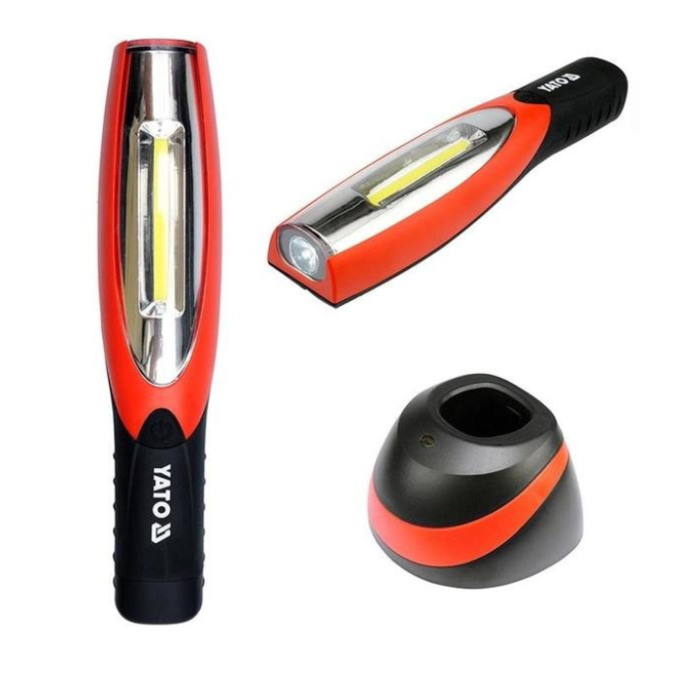 Світлодіодний акумуляторний ліхтар 2 в 1 YATO YT-08502