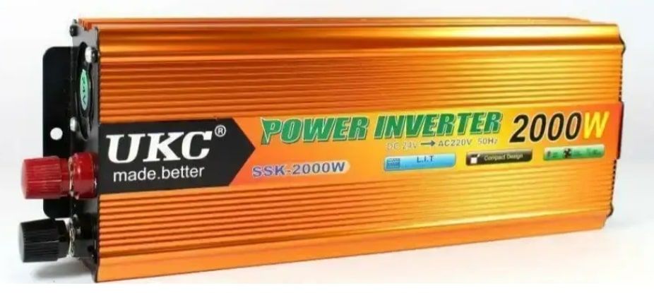 Перетворювач інвертор UKC 12V-220V 2000W