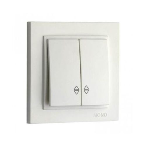 Вимикач 2-кл Mono Electric DESPINA, біл.
