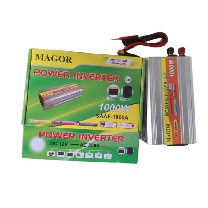 Перетворювач напруги інвентор 12V-220V 1000W Magor/ ZB-24