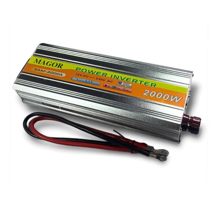 Перетворювач напруги інвентор 12V-220V 2000W Magor/ ZB-26
