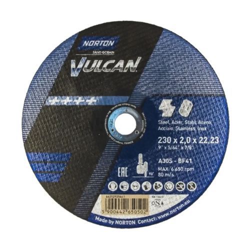 Круг відрізний Norton Vulcan Ø 230 x 2.0 x 22.23