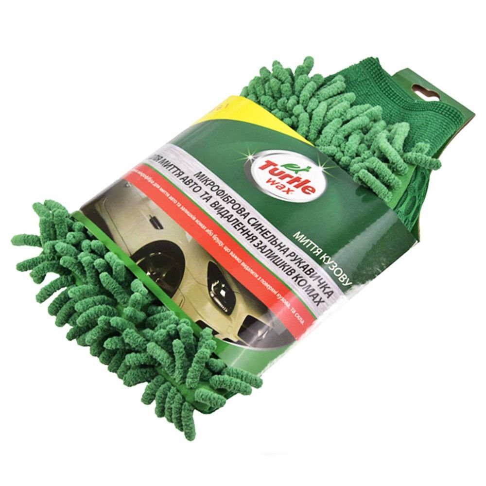 Микрофибровая синечная варежка Turtle Wax для удаления следов насекомых 31х20х2 см
