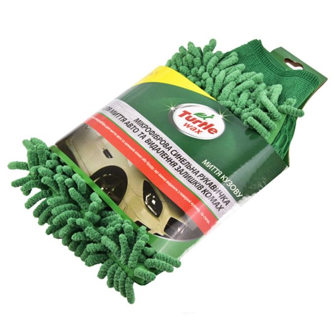 Мікрофіброва синельна рукавиця Turtle Wax для видалення слідів комах 31х20х2 см