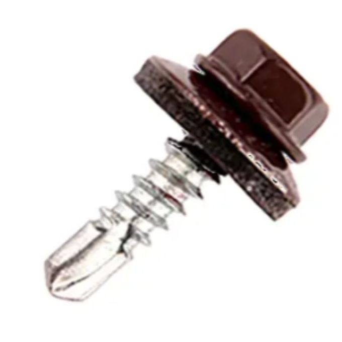 4,8х19 мм RAL 8017-шуруп самосвердл. д/металу