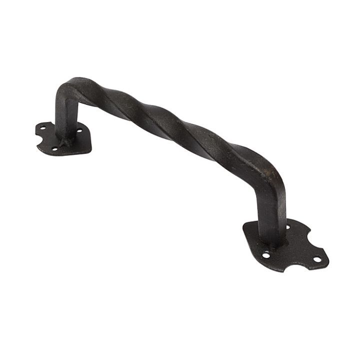 Ручка дверная "Кручена-14" черный бархат