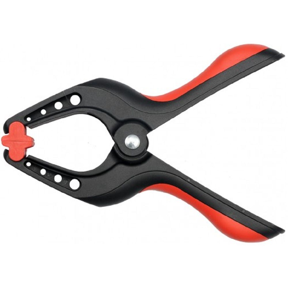 Струбцина пружинная-"прищепка", пластиковая YATO, L=100 мм, раб. высота/глуб.- 42/44 мм