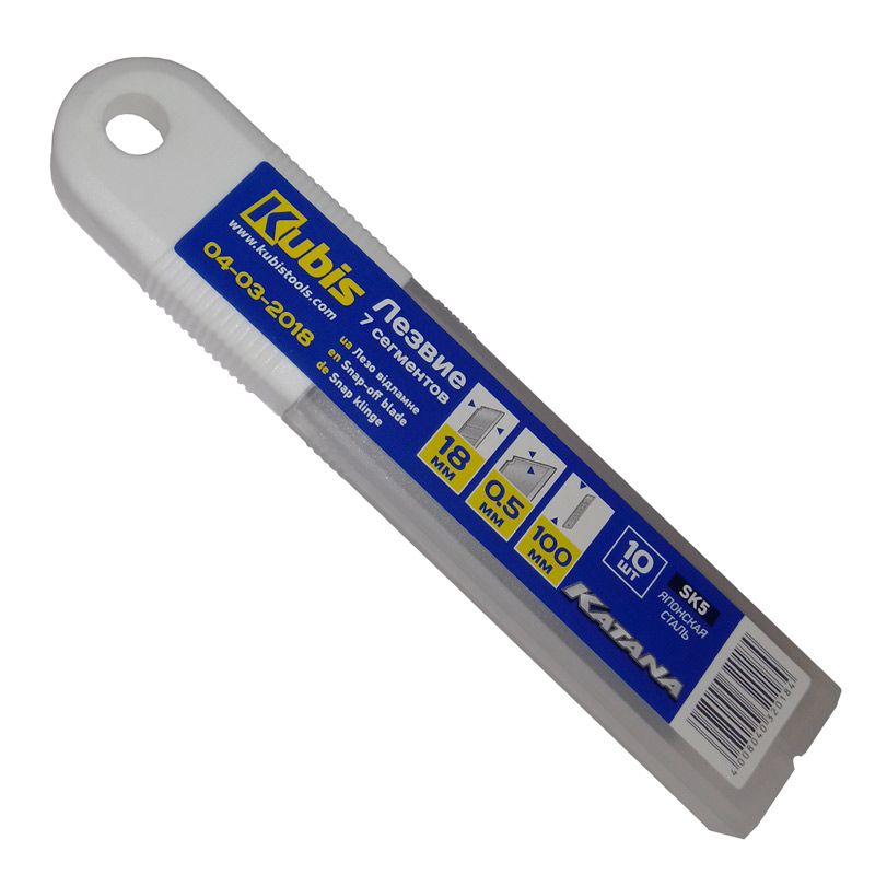 Лезо 18 * 100 * 0,5 мм KATANA, SK5, 7 сегментів, 10шт