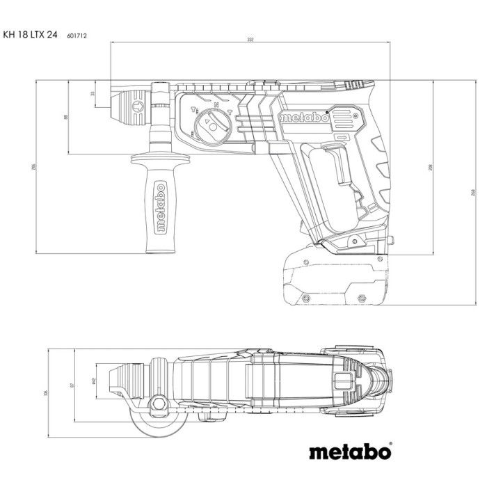 Акумуляторний перфоратор Metabo KH 18 LTX 24
