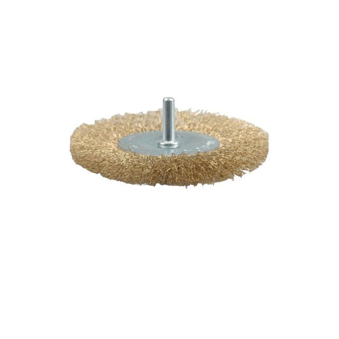 Щітка - крацовка VOREL плоска з стержнем Ø-100мм