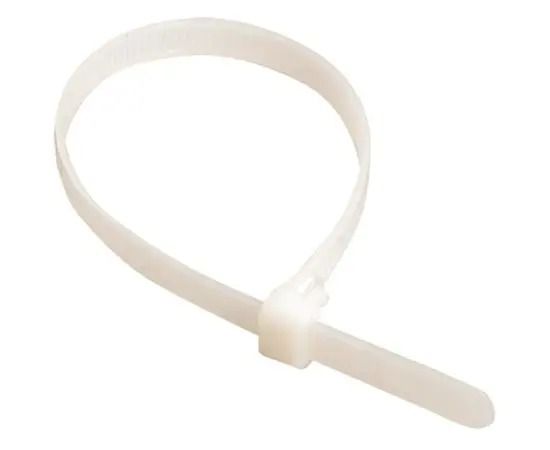 Хомут стяжний капрон.UV білий 300х4,8 100шт