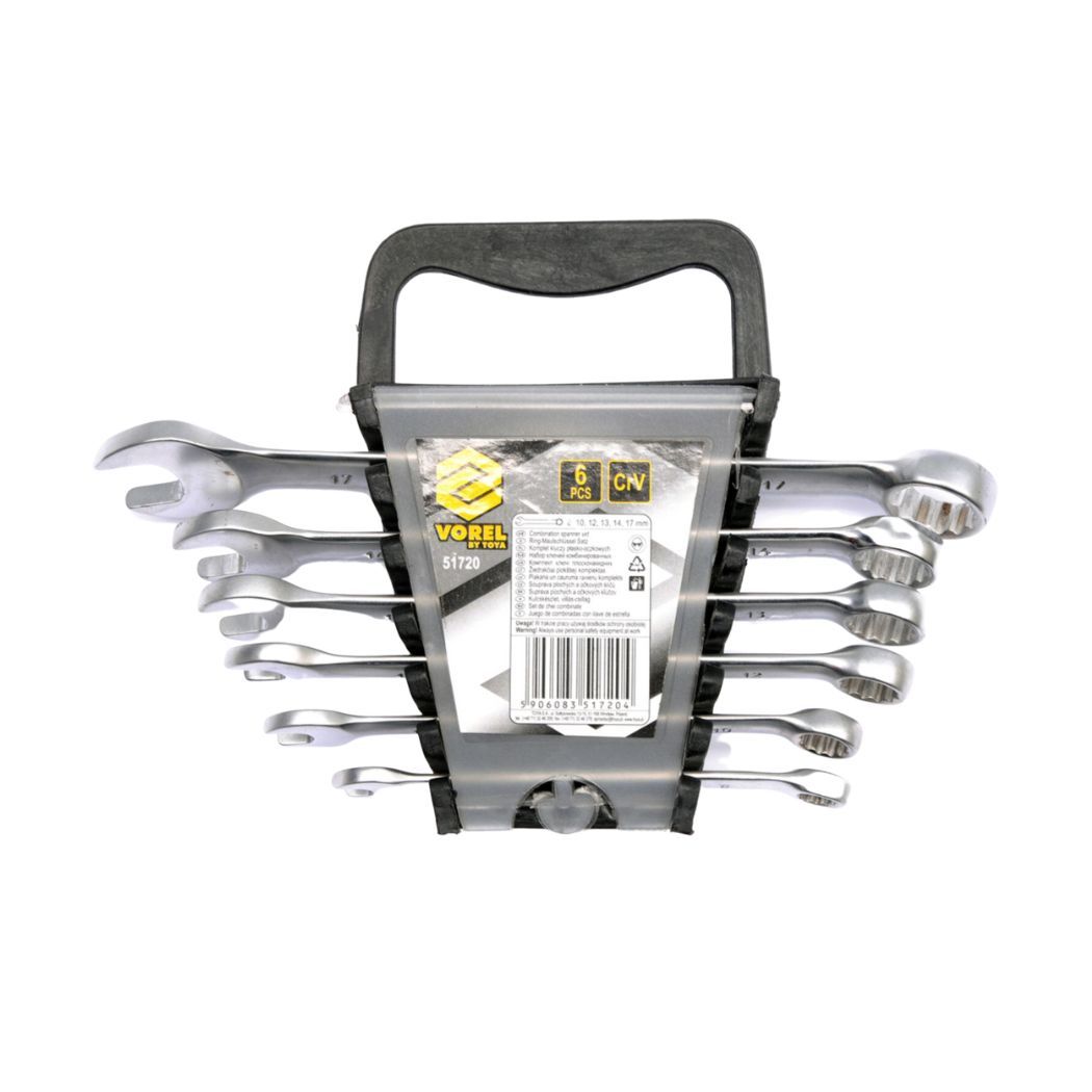 Набор ключей комбинированных Vorel 8-17 мм Cr-V 51720