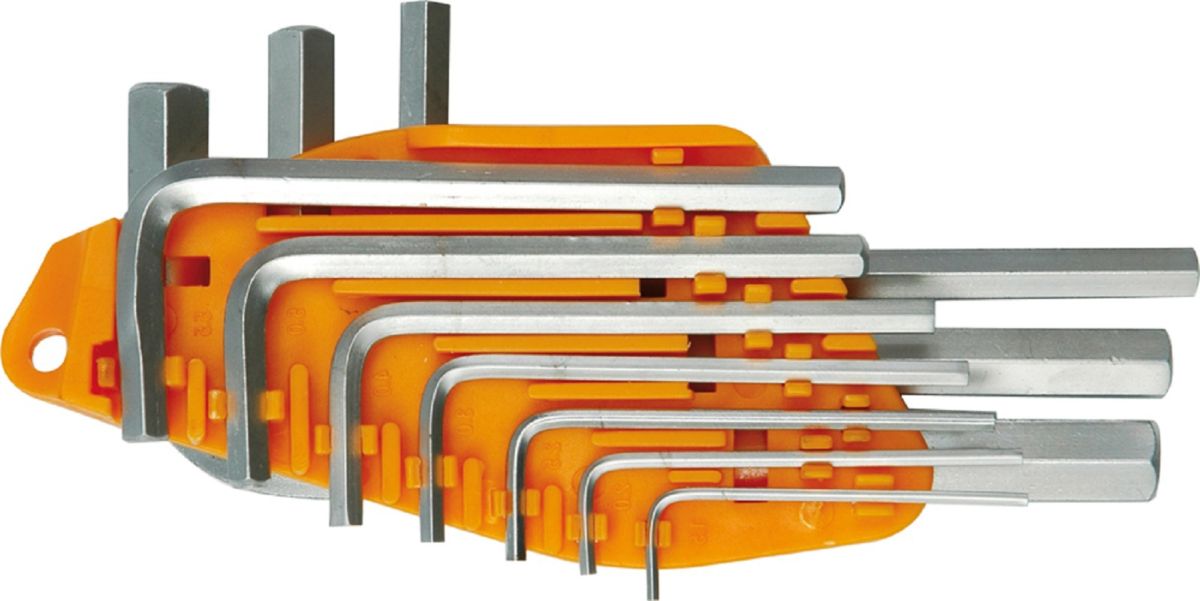 Шестигранник VOREL L-подібні, 10шт. W 1.5-10 мм Ct-V