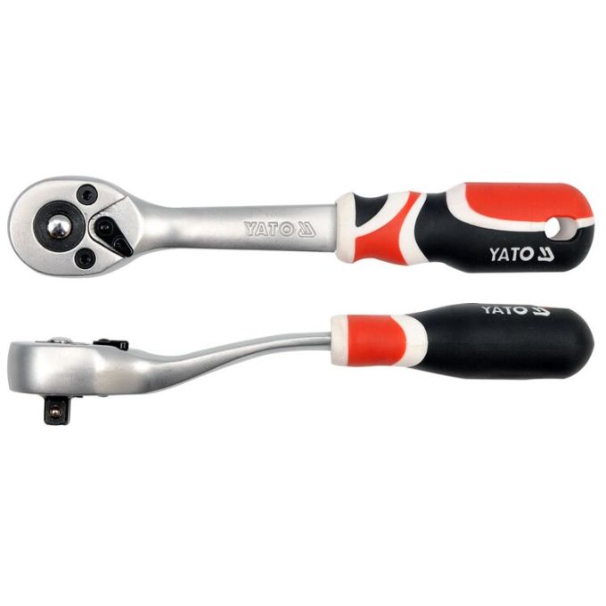 Тріскачка YATO 72 зубці 1/4" 155 мм (YT-0730)