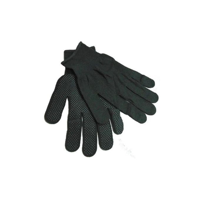 Перчатки нейлоновые с точкой серые (12 шт) ПТ-3295