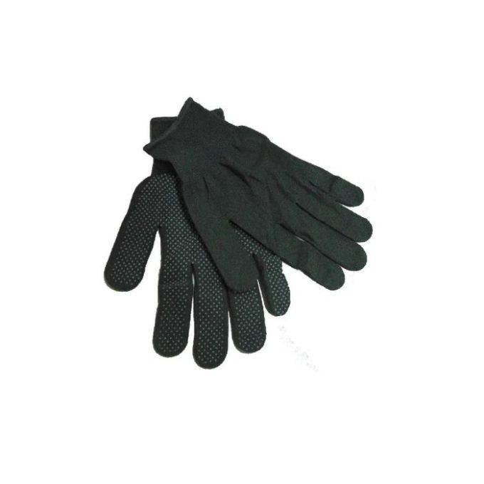 Рукавиці нейлонові з крапкою сірі (12 шт) ПТ-3295