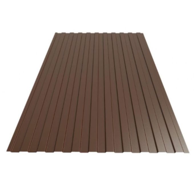 Профнастил ПС-10  RAL 8017 (МАТ Коричневий ) 0,45х1200х1500мм (1,8м2)