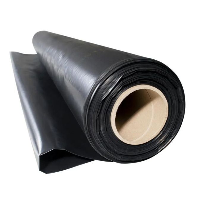 Плівка поліетиленова будівельна 2 сорт, 100 мкм, чорний, 1,5*100 м