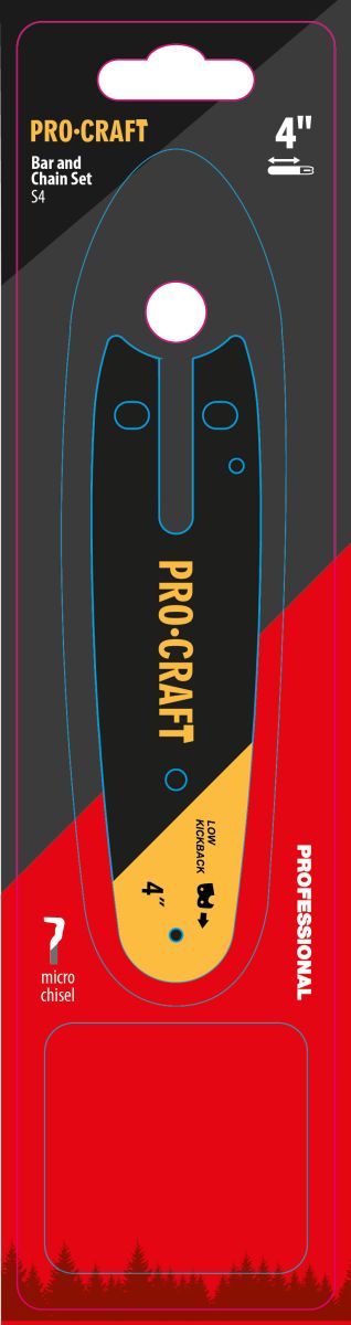 Комплект із шини та ланцюга Procraft S4 Universal