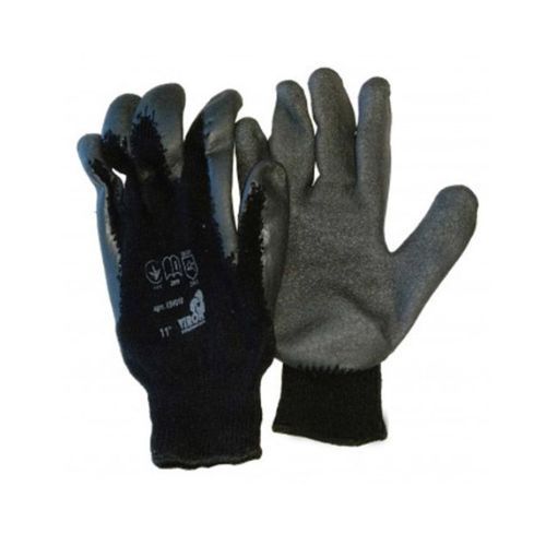 Рукавиці TRIDENT-VIROK трикотажні бавовняні сірі 10 клас покритті рифленним латексом
