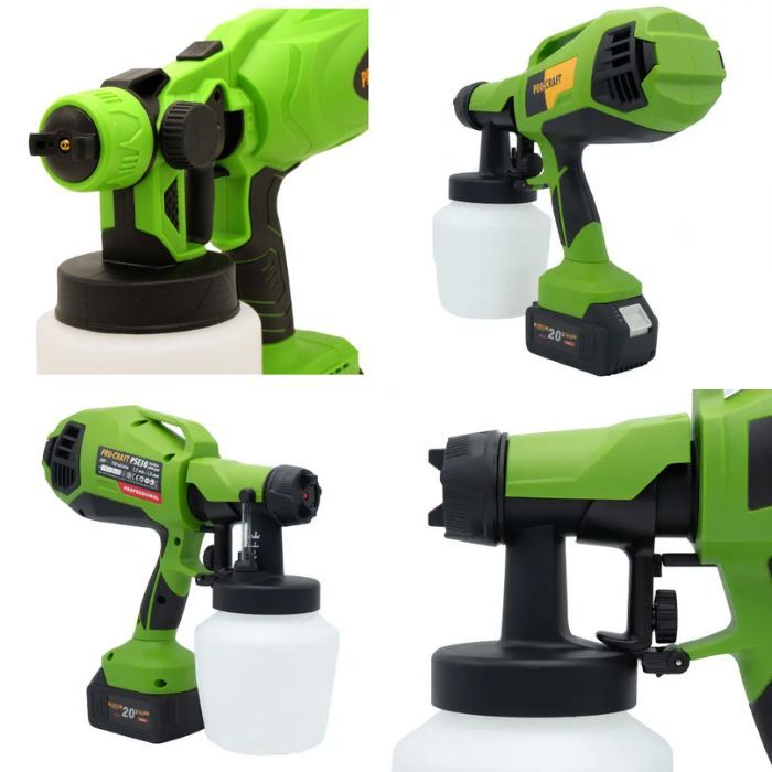 Акумуляторний фарбопульт Procraft PSE20(без акб та зп)