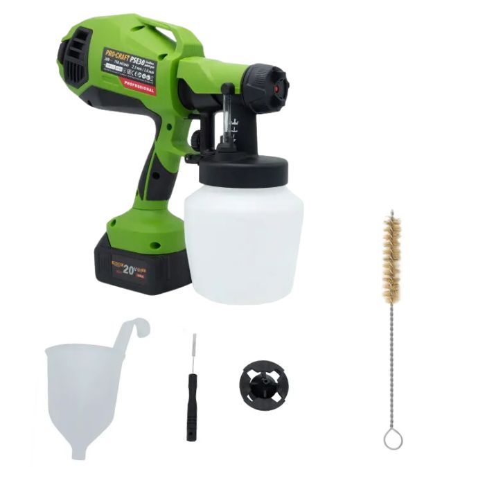 Акумуляторний фарбопульт Procraft PSE20(без акб та зп)