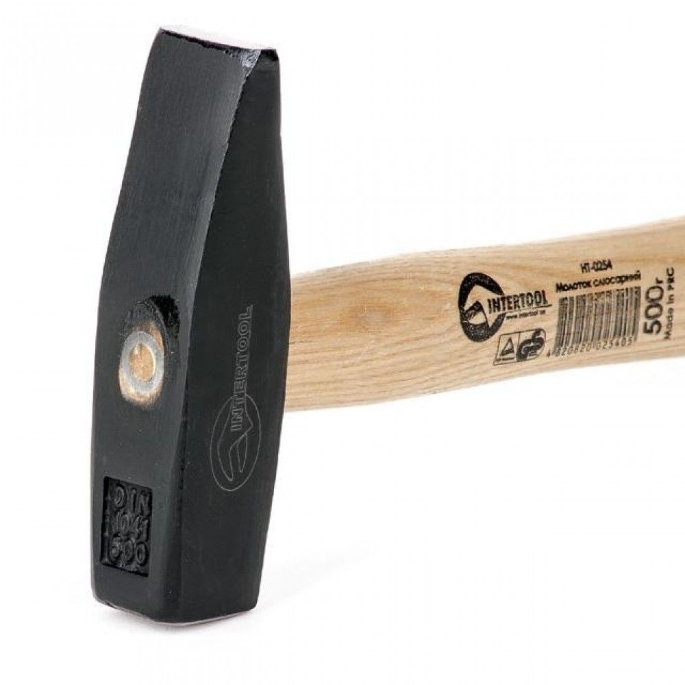 Молоток слюсарний з дерев'яною ручкою (ясен) 500гр