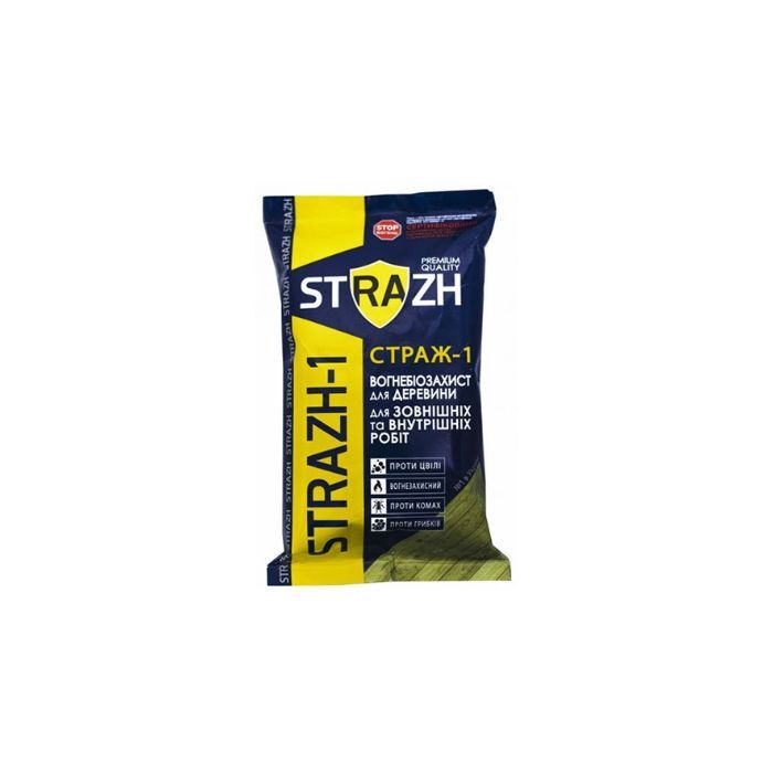 Вогнебіозахист Страж-1, зовнішній концентрат, зелений, 3 кг