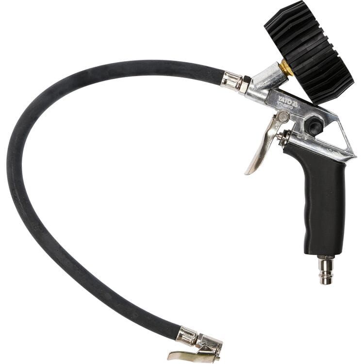 Пистолет для закачки шин YATO с манометром P ≤ 0.8 MPa, соединение Ø= 1/4"