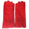 Рукавиці замшеві червоні (краги) 35см "BlackStar Safety Line"