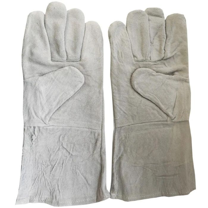 Рукавиці замшеві сірі(краги) 35см "BlackStar Safety Line"