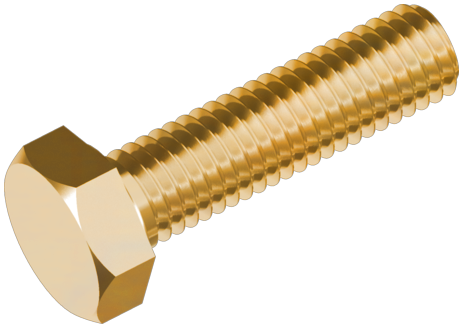 DIN933 Болт М10х20 латунь пр