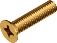 DIN965 Гвинт М6х25 пот/гл PH латунь