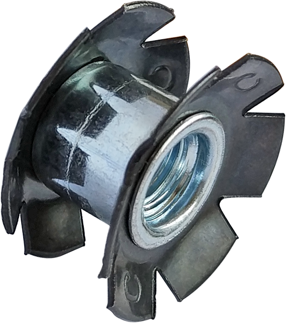 Гайка М6 д/кр.труб d15.7-17.1мм забивна корончаcта